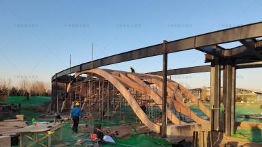 千樹(shù)承建河北園博園木結(jié)構(gòu)建筑在建中，敬請(qǐng)期待成品！